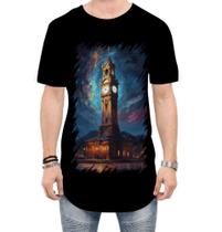 Camiseta Longline Torre do Relógio Van Gogh 2 Camiseta Longline Torre do Relógio Van Gogh 2
