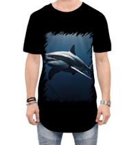 Camiseta Longline Tubarão Shark Rei dos Mares 1