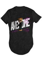 Camiseta Longline Urso Awesome Style Di Nuevo Camiseta Longline Urso Awesome Style Di Nuevo