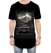 Camiseta Longline Viagem na Floresta Retrô 2