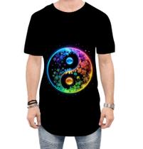 Camiseta Longline Yin Yang Simbolo Taoísmo Dualidade 12 Camiseta Longline Yin Yang Simbolo Taoísmo Dualidade 12
