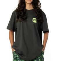Camiseta Lost Branding Stencil SM26 Masculina Chumbo Estanho Camiseta Lost Branding Stencil SM26 Masculina Chumbo Estanho