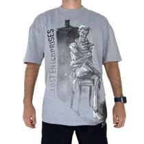 Camiseta Lost Full Front Joker SM25 Masculina Cinza Mescla Camiseta Lost Full Front Joker SM25 Masculina Cinza Mescla