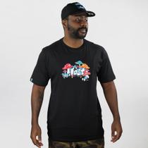 Camiseta Lost Mushroom Smurfs Preto