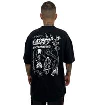 Camiseta Lost Oversize Box Fit Enterprises Tamanho:GGCor:Preto Camiseta Lost Oversize Box Fit Enterprises Tamanho:GGCor:Preto