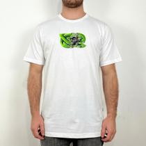 Camiseta Lost Saturn Skull Branco - Masculino
