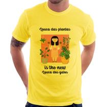 Camiseta Louca das plantas is the new louca dos gatos - Foca na Moda