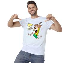 Camiseta Louco Por Cerveja Camisa Personalizada Blusa Adulto Algodão com Poliéster