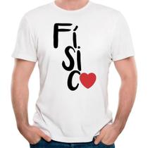 Camiseta love física curso faculdade camisa profissão