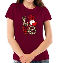 Camiseta Love Natal Feminina Algodão Premium