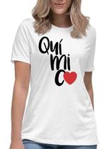 Camiseta love quimica curso faculdade univesitária camisa