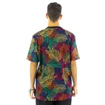 Camiseta lrg grown on knit multicolor
