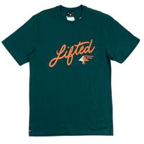 Camiseta lrg split tree script verde
