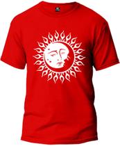 Camiseta Lua e Sol Básica Malha Algodão 30.1 Masculina e Feminina Manga Curta