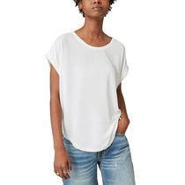 Camiseta Lucky Brand Sandwash Dolman para mulheres - branca (M) Camiseta Lucky Brand Sandwash Dolman para mulheres - branca (M)