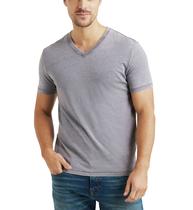 Camiseta Lucky Brand Venice Burnout com decote em V para homens - cinza
