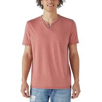 Camiseta Lucky Brand Venice Burnout Notch Neck para homens Camiseta Lucky Brand Venice Burnout Notch Neck para homens