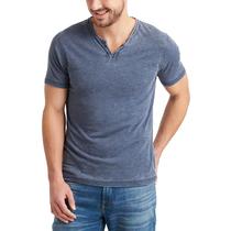 Camiseta Lucky Brand Venice Burnout Notch Neck para homens