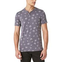 Camiseta Lucky Brand Venice Burnout Notch Neck para homens Camiseta Lucky Brand Venice Burnout Notch Neck para homens