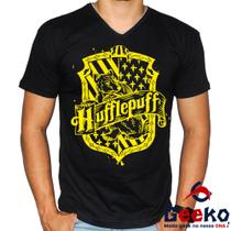 Camiseta Lufa Lufa 100% Algodão Hogwarts Harry Potter Hufflepuff Geeko Shirts 02