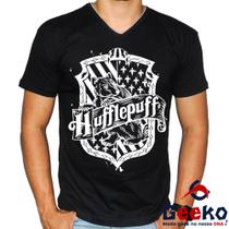Camiseta Lufa Lufa 100% Algodão Hogwarts Harry Potter Hufflepuff Geeko Shirts 10