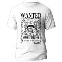 Camiseta Luffy Gear 5 Wanted Unissex One Piece