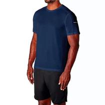 Camiseta Lupo LSport AM Basic Run Masculina - Marinho Indigo