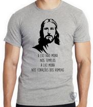 Camiseta Luz de Jesus Blusa criança infantil juvenil adulto camisa todos tamanhos