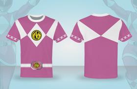 Camiseta M adulto personagens rosa Camiseta M adulto personagens rosa
