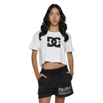 Camiseta M/C DC Star Crop Branco