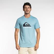 Camiseta m/c full logo azul mescla
