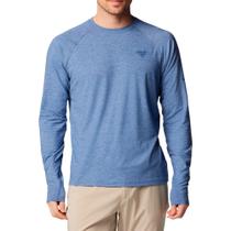 Camiseta M/L Masculina PFG Azul Uncharted - Columbia