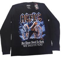 Camiseta M. Longa Ac/dc*/ For Those About To Rock (bomber)