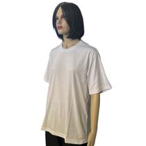 Camiseta m manga curta branca em poliviscose confortável e resistente para uniforme de trabalho Camiseta m manga curta branca em poliviscose confortável e resistente para uniforme de trabalho