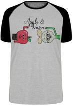 Camiseta Maçã e Cebola Blusa Plus Size extra grande adulto ou infantil
