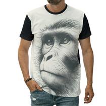 Camiseta Macaco Animal Símio Primata Antropoide Desenho Arte
