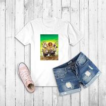 Camiseta Madagascar Filme 2005 - Baby look - Tshirt - Feminina