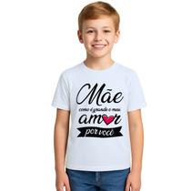 Camiseta Mãe Como é Grande Meu Amor Personalizada Camiseta Mãe Como é Grande Meu Amor Personalizada
