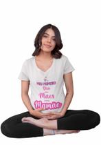 Camiseta Mãe de Menina Chá Revelação Mamãe Dia das Mães Camiseta Mãe de Menina Chá Revelação Mamãe Dia das Mães