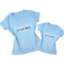 Camiseta Mãe e Filhas Combinando Estampas Frases Desenhos Verão