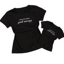 Camiseta Mãe e Filhas Combinando Estampas Frases Desenhos Verão - LUASOL
