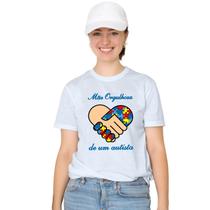 Camiseta Mãe Orgulhosa Autista Autismo Camisa Personalizada Blusa Adulto Algodão com Poliéster Camiseta Mãe Orgulhosa Autista Autismo Camisa Personalizada Blusa Adulto Algodão com Poliéster
