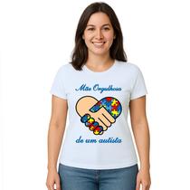 Camiseta Mãe Orgulhosa Autista Autismo Personalizada