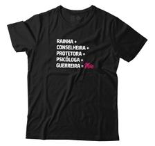 Camiseta Mãe Rainha Conselheira Protetora Presente Dia Das Mães