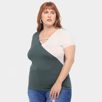 Camiseta Maelle Plus Size feminino 15399 Camiseta Maelle Plus Size feminino 15399