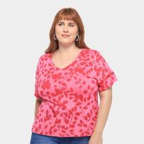 Camiseta Maelle Plus Size feminino 15403 Camiseta Maelle Plus Size feminino 15403