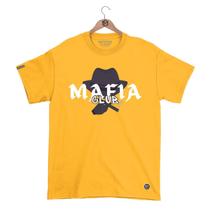 Camiseta Máfiaclub Gola Redonda Estampa MAFIOSO Streetwear fio 30.1 Penteado.