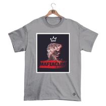 Camiseta Máfiaclub Gola Redonda Estampa QUADRO MÁFIA Streetwear fio 30.1 Penteado.