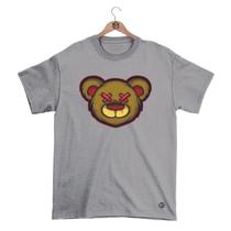 Camiseta Máfiaclub Gola Redonda Estampa URSO XX Streetwear fio 30.1 Penteado.