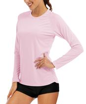 Camiseta MAGCOMSEN de Manga Longa com Proteção UV Rosa Claro Camiseta MAGCOMSEN de Manga Longa com Proteção UV Rosa Claro